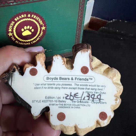 Boyds Bears & Friends Collectors Figurine - Picture 3 of 3